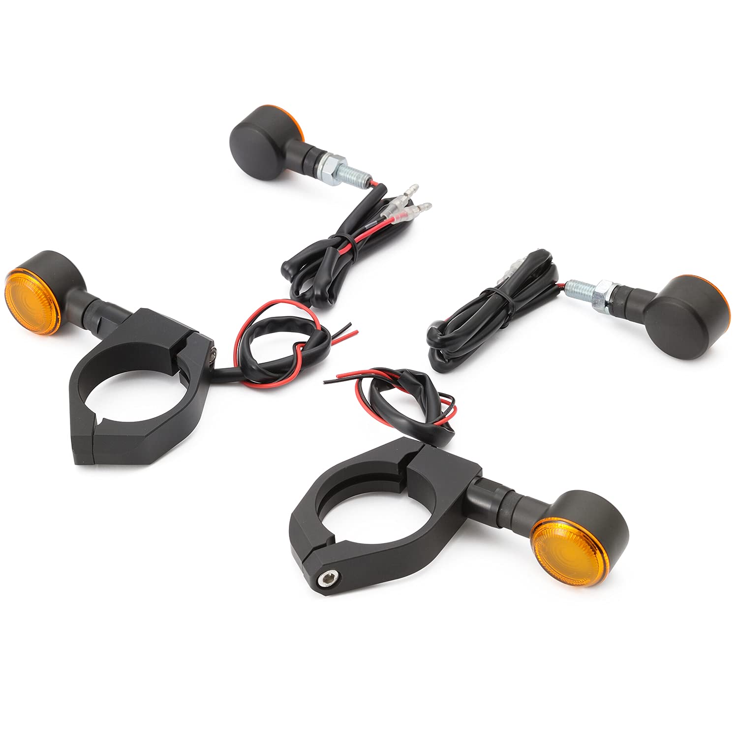 

Daytona GB350 SOL Turn Signal Kit and Rear Set for Stainless Steel Rear Fender Includes Turn Signal Stays and Turn Signal LED Turn Signal Kit 24587 чёрный