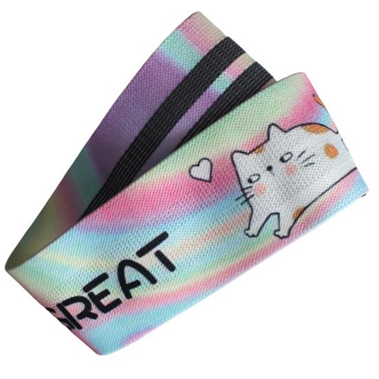 

Durable Exercise Loop Band Long Lasting Gradient Color Multi-purpose S