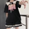 Mini Skirts Women Lace Ruffle Japanese Kawaii