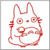 Beverly Totoro Stamp Acorn Sg 076aa 30mm X 30mm X 23mm