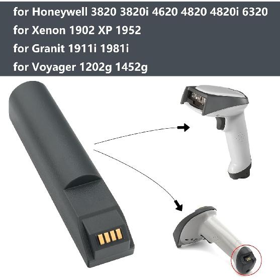 

Аккумулятор для Honeywell 3820 3820i 4620 4820 4820i 6320 для Xenon 1902 XP 1952 для Granit 1911i 1981i для Voyager 1202g 1452g Ручной сканер штрих-кода