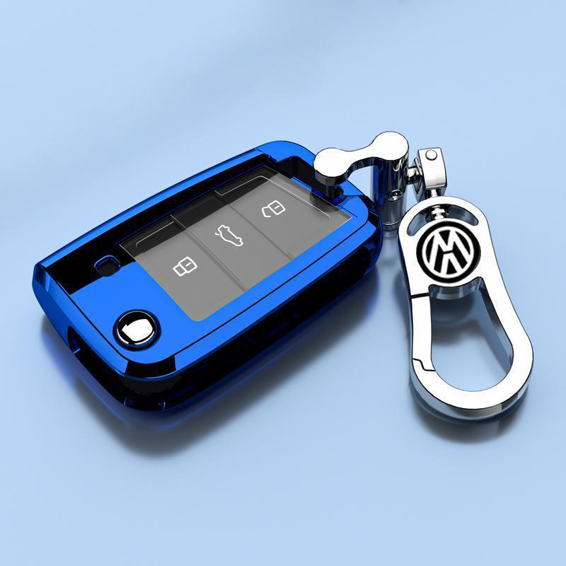 Luxury Key Case for 15-21 Volkswagen Lamando - Foldable Design for Men and Women