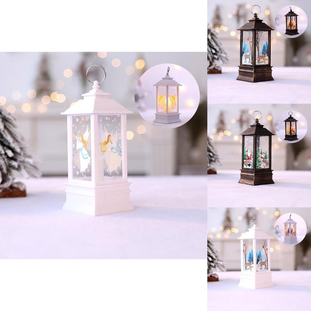 Exquisite Santa Claus Hanging Lantern Led Light Lamp Ideal For Holiday Decor