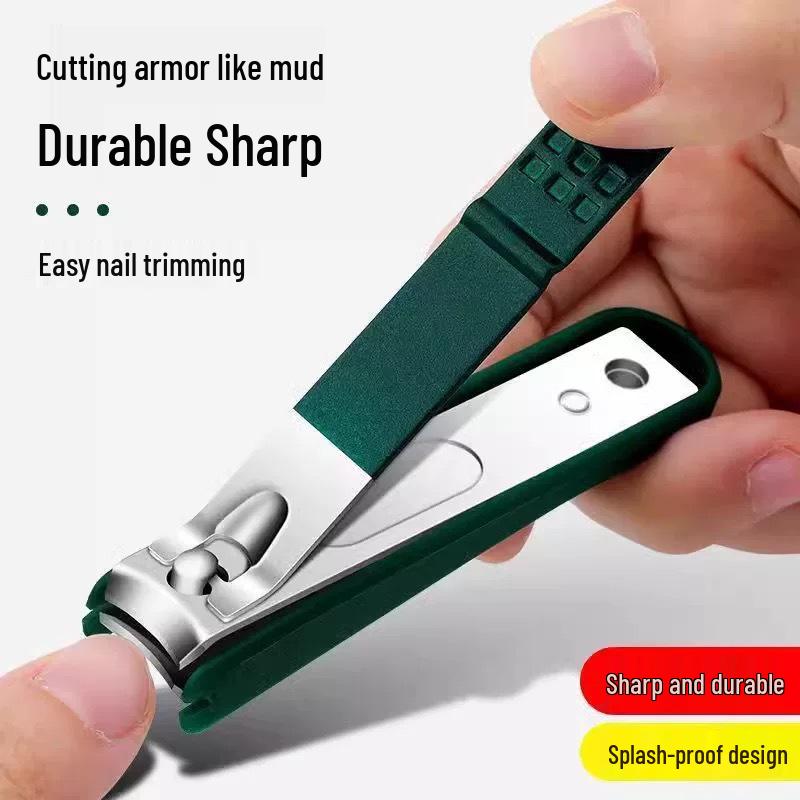 Premium German Nail Clipper Set – Portable Slant Edge Clippers & Manicure Tools In Gift Box, Anti-Splash Design