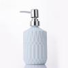 Textured Glass Hand Soap Dispenser 400ml Liquid Storage Hand Sanitizer Bottle  Home Use