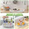 Turntable Organizer 360° Rotating Tray Lazy Susan Fridge Organizer Clear Food Storage Organizer Spice Rack For Kitchen Cabinet