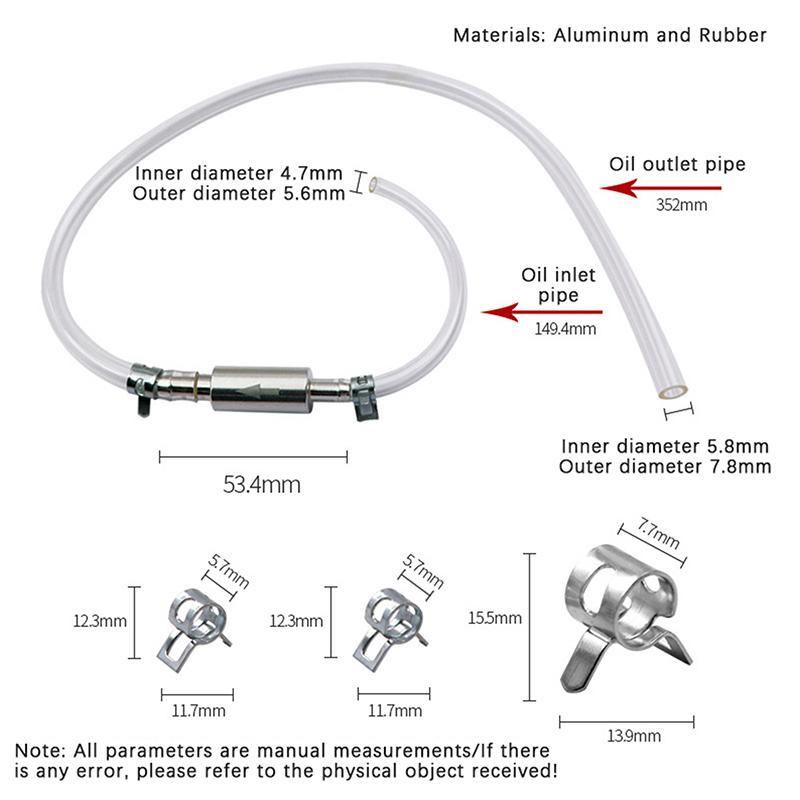 Car Motorcycle Brake Bleeding Oil Change Pump Tool Fluid Hose Hydraulic Clutch Valve Tube Set Pit Dirt Bike Accessories