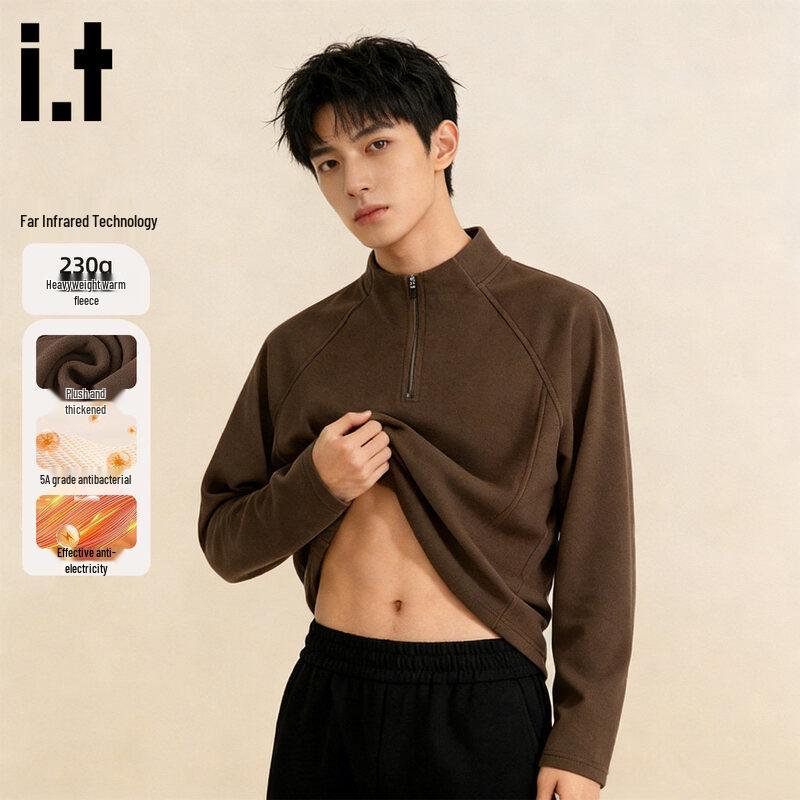 Fingercroxx Men s Half-Zip Thermal Raglan Long-Sleeve Base Layer T-Shirt M