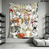 Cozy Cartoon Cats Pattern Home Decor Tapestry, Wall Hanging, Decorative RV Wall Cloth.ZGT0914370