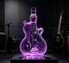 Electric Guitar Shaped Liquor Decanter 375ml High Borosilicate Glass Rock Print Wine Bottle Whiskey Gin Container Bar Display