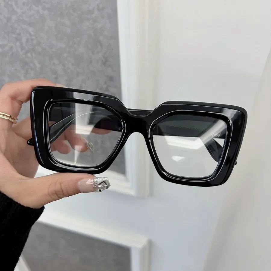 Transparent Glasses Retro Clear Lens Frame Glasses Trendy Cat Eye Frame Eyeglass Women Men Minimalist Oculos