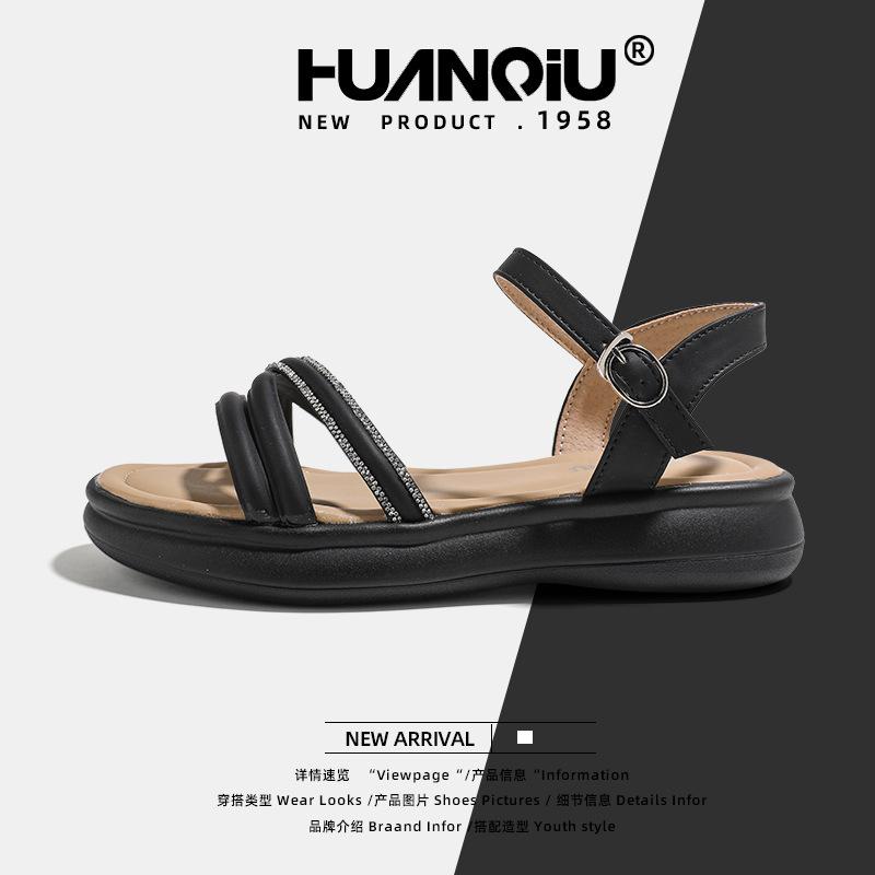 

Global thick-soled heightening sports sandals for women XHQ-GH107 summer new models with skirts, not tired feet, muffin shoes for women 35