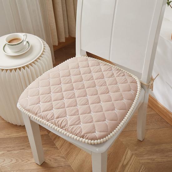 Yousheng Chair Mat Zipper Design Comfortable Seat Cushion Easy To Clean Strap Fixed Chair Cushion for Home Office