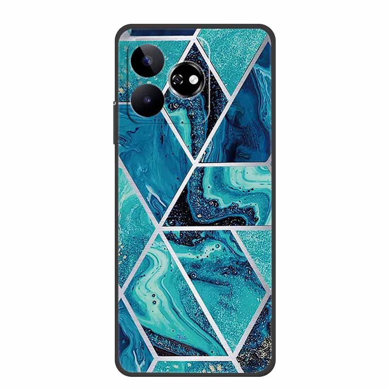 For ZTE Blade V60 Case 6.72" Marble TPU Soft Silicone Back Cover Phone Cases for ZTE Axon 60 4G Protector Cute Mica Painted etui
