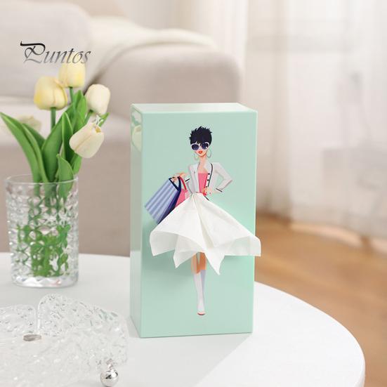 Face Towel Container Storage Box Large Capacity Dustproof Desktop/Wall-Mounted Tissue Storage Bin Paper Dispenser Decoration