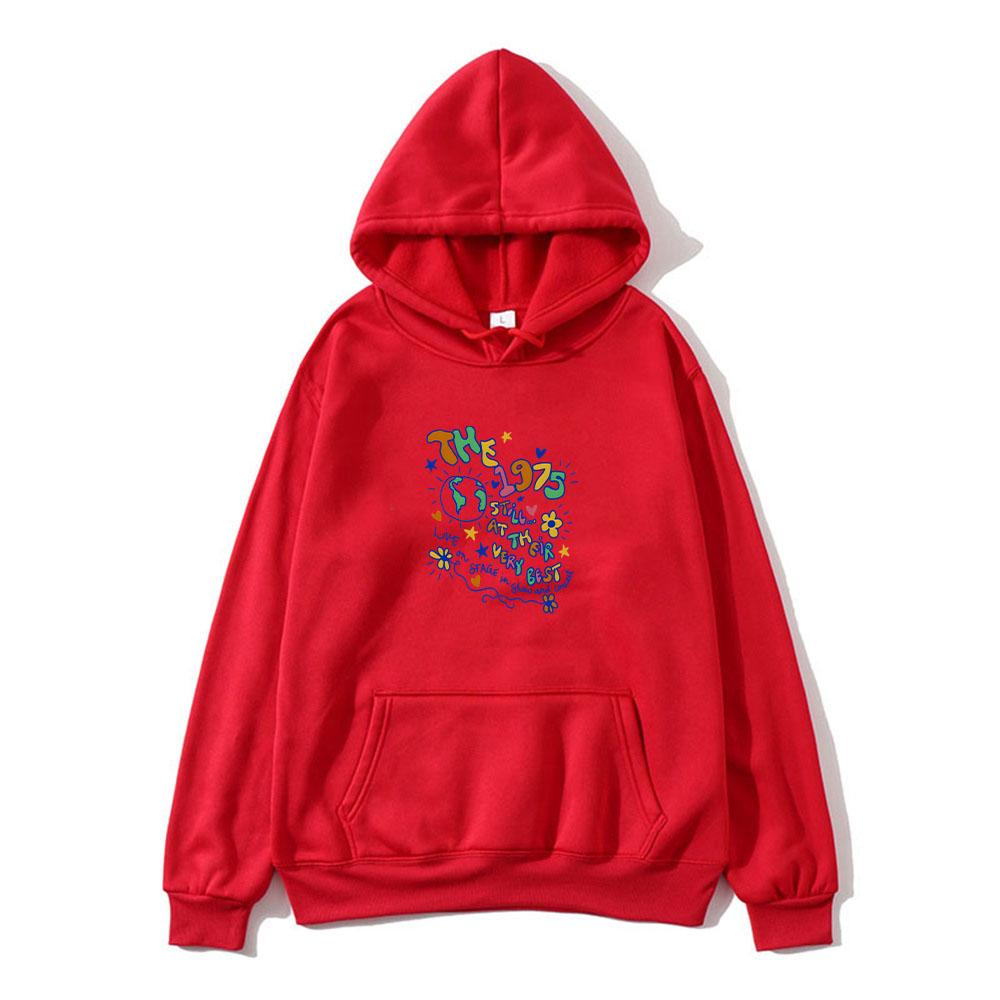The 1975 Hoodies for Winter Hooded with Pocket Sweatshirt Funko Pop Fashion Grunge Printing Clothing Sudaderas