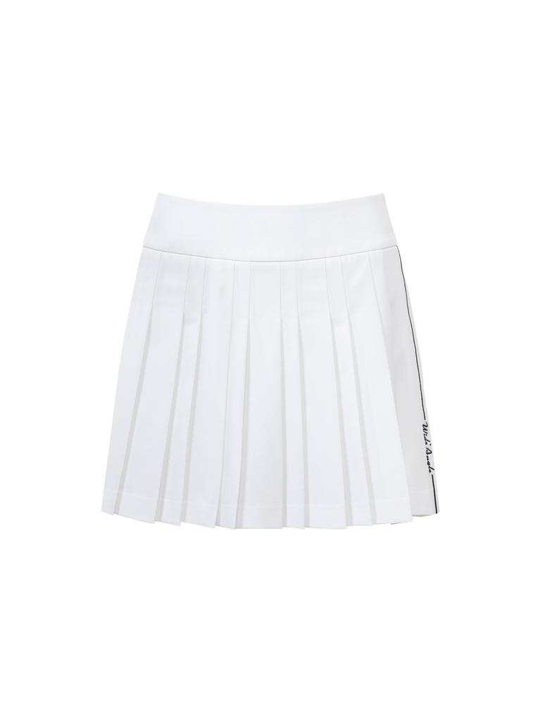 WIDEANGLE Co Summer Basic Pleats L_White