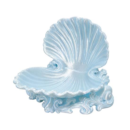 High Quality Relief Tray 3D Printed Shell Jewelry Tray, Decorative Desktop Storage Organizer for Dressing Small Item Table, Opening Trinket Dish Rings