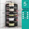 3-Leg Floor-Standing Multi-Layer Kitchen Storage Rack