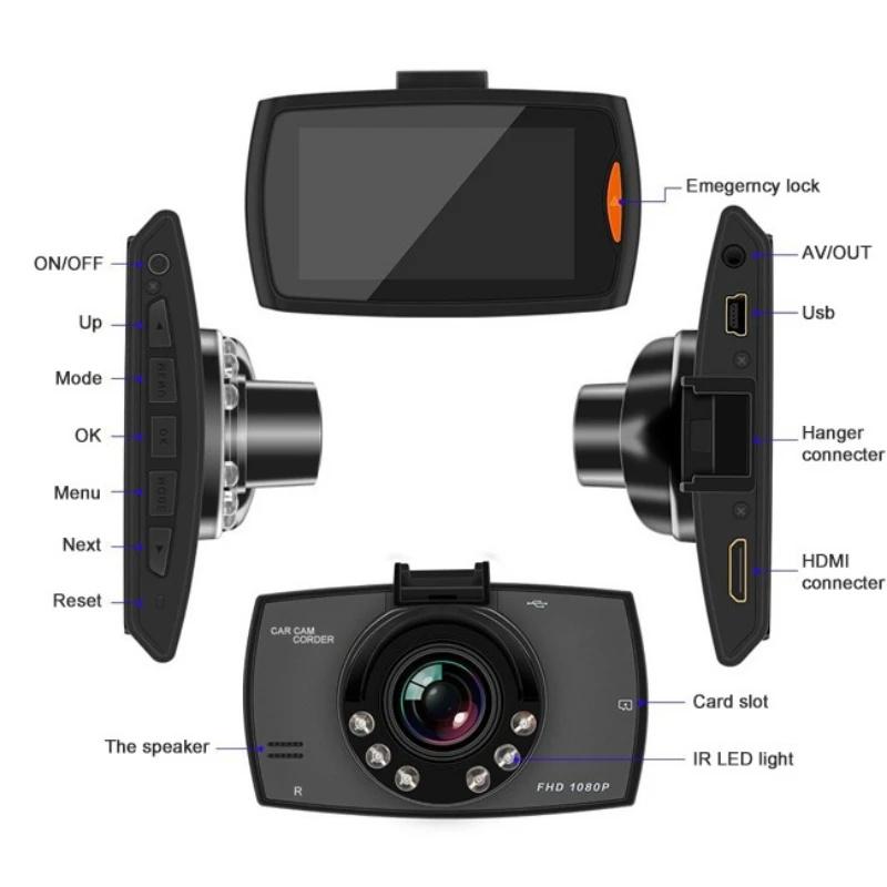 2.4-inch In-car DVR Dash Camera, Wide-angle Night Vision HD Video Recorder, Suitable for All Car Models.