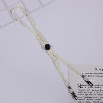 Flexible Adjustable Hat Strap Removable Windproof Hat Chin Cord Anti Lost Strap with Clips