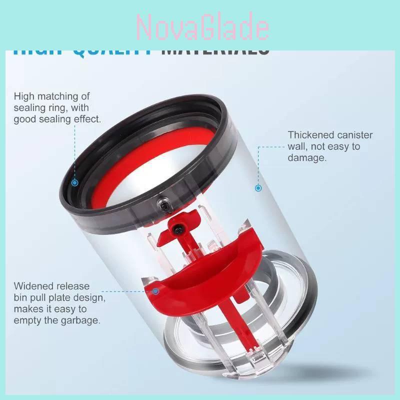 For Dyson V10 Sv12 Vacuum Dustbin Container With Abs Material And Manual Control For Home Cleaning