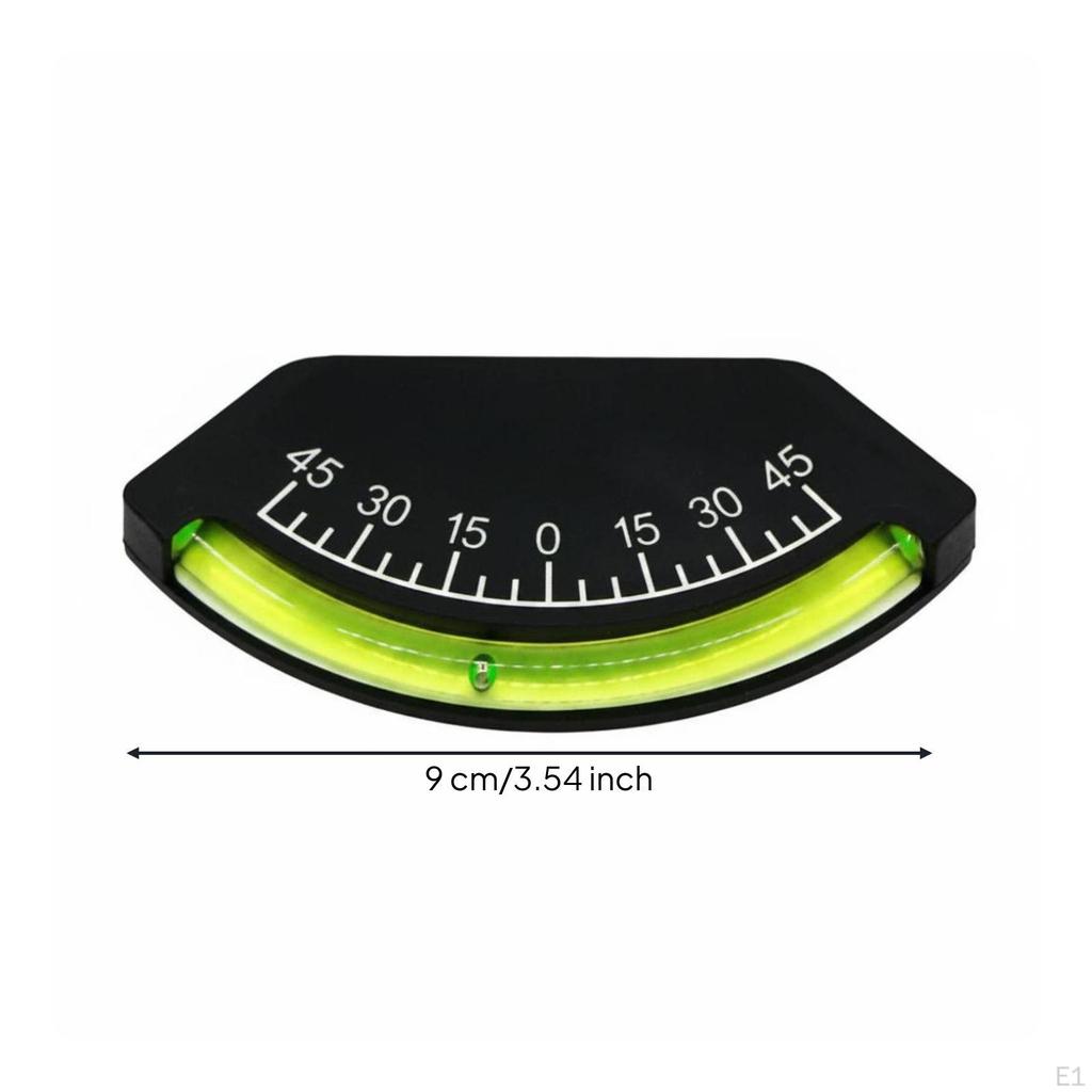 Car Inclinometer 45° Angle Scale Vehicle Meter Easy To Read RV Level Gauge for Ship, Boat