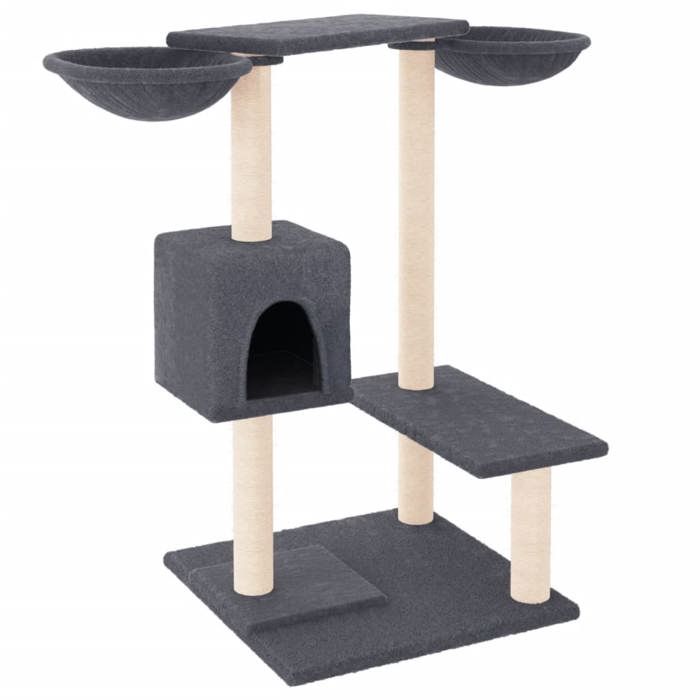 Maison Exclusive - Arbre à chat avec griffoirs gris foncé 82 cm