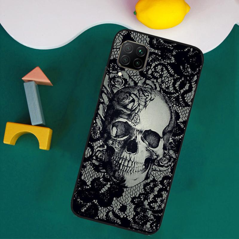 Gothic Skull For Huawei Nova 11i 12s 12i 8i 7i Y73 Y70 Y90 Y60 Y72 Y61 Y91 9 10 SE P30 Pro P40 Lite Case