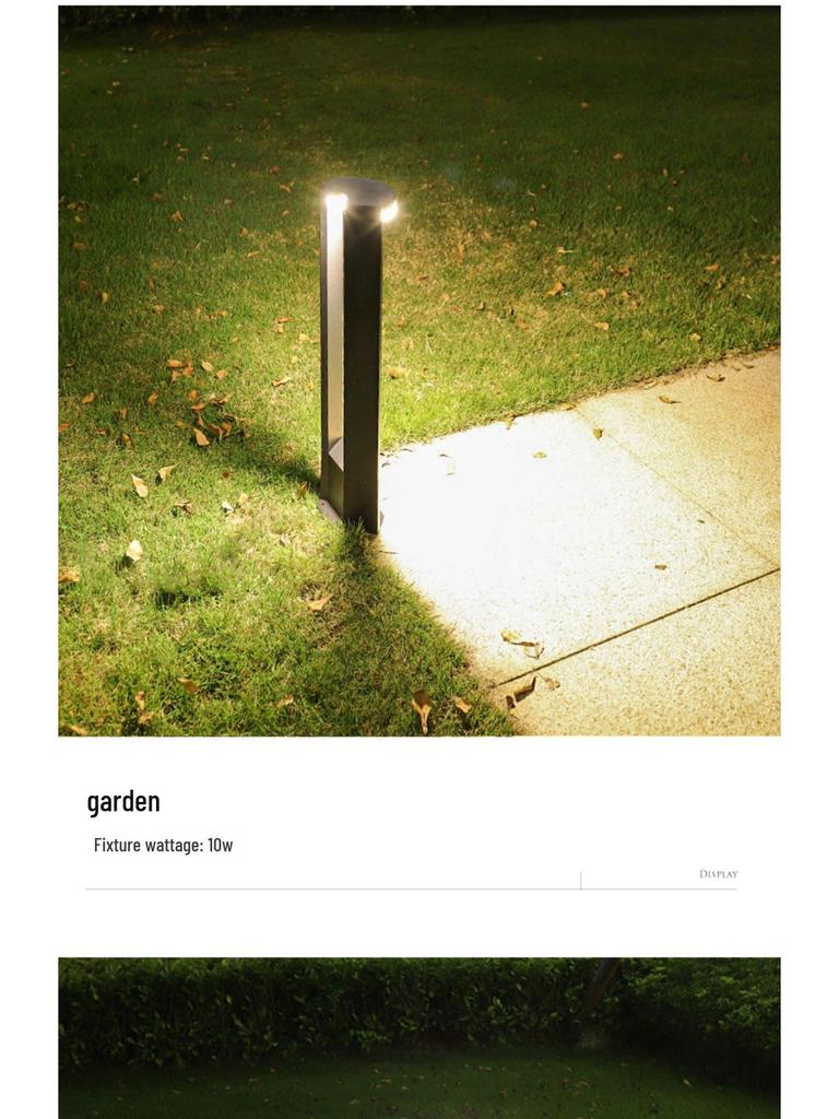 Ultrahelle LED Außenrasen- und Gartenleuchte für moderne Villen und Innenhöfe