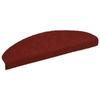VidaXL 15x Tapis d'Escalier Auto-adhésif Poinçon Aiguilleté Rouge Protection 132700