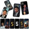 Football No 5 Soccer No5 Number Phone Cover Case for Apple iPhone 16 15 14 Plus 13 12 Mini 17 Pro Max + ProMax 16E Air 16+