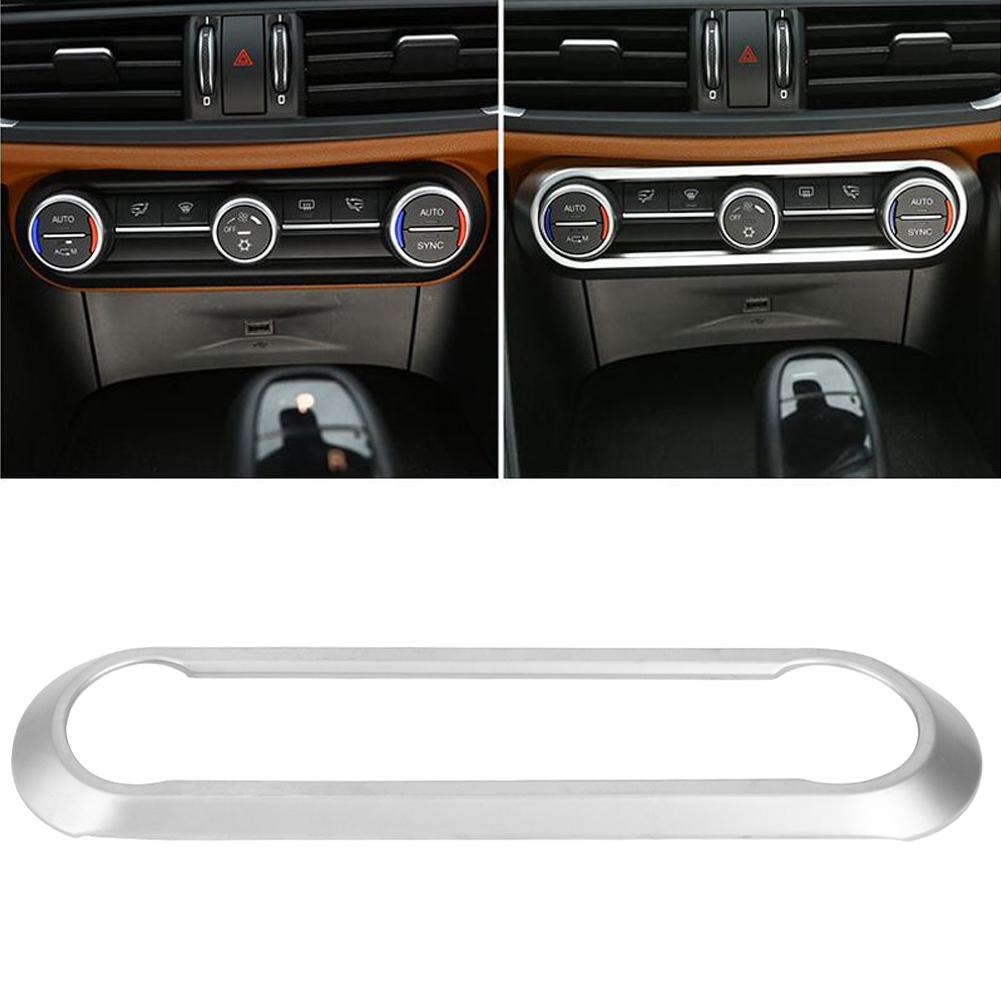 Midtre klimaanlegg justeringsramme trim klistremerker passer for Alfa Romeo giulia 2017