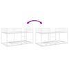 Bunk Bed without Mattress White 75 x 190 cm Steel