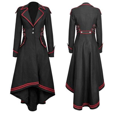 Foreign Trade Large Size European and American Medieval Gothic Retro Women's Coat Tailcoat Amazon Ebay Cross-Border In Stock