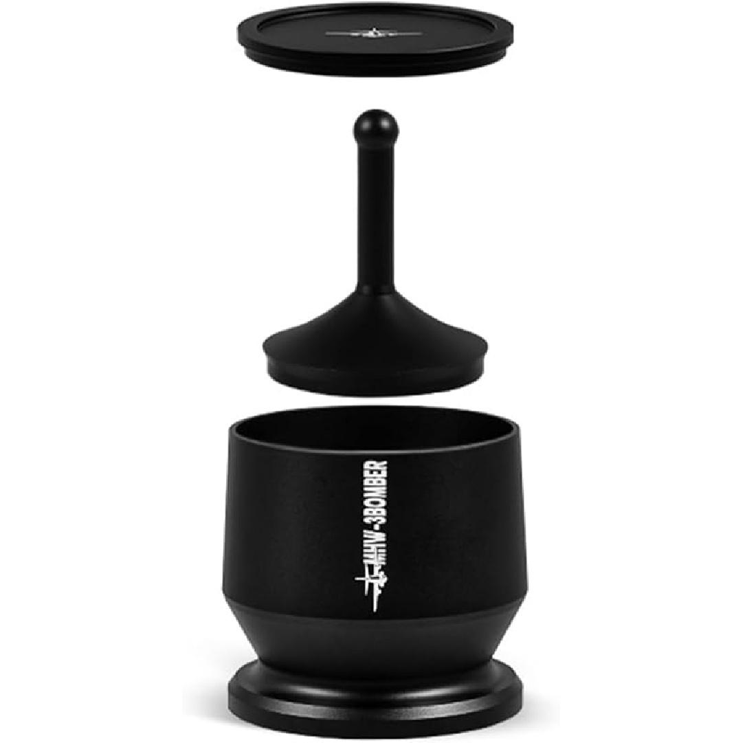 MHW-3BOMBER 51-54mm Coffee Cup for Espresso,Compatible with 51MM to 54MM Portafilters,50g Espresso Coffee Powder Receiver Cup,DR5506B 51-54mm
