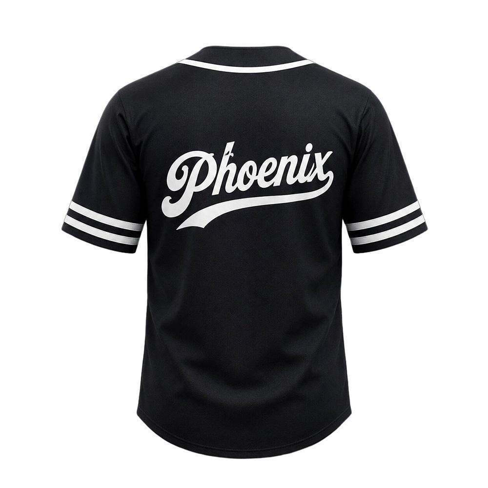 Bellingham Phoenix Baseball Jersey 2026 Men Women Casual Baseball Shirts Button Down Short Sleeve T Shirt Hip Hop Streetwear Top