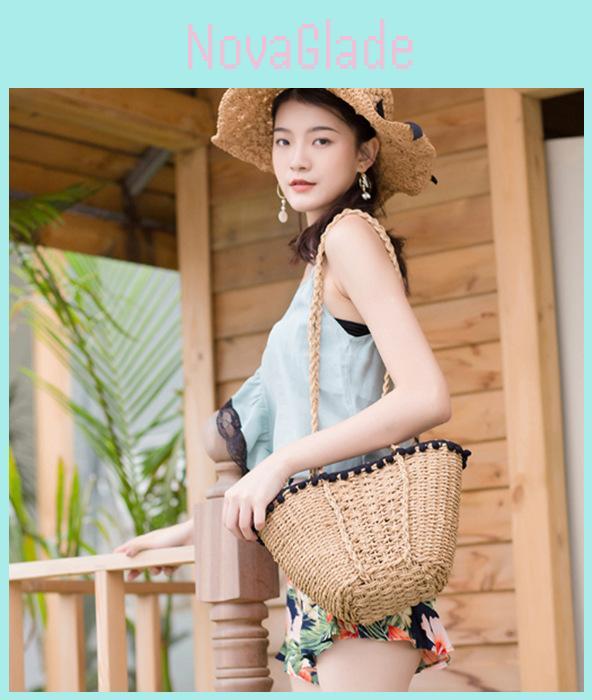 2017 New Fashionable Woven Bag With Simple And Versatile Design