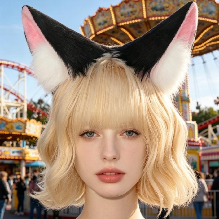 Lightweight Kitten Ears Hairband Cosplay Headbands Ideal for Coser Conventions and Themed Event