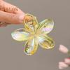 Women Hair Clip Colorful Flower Shape Back Head Hair Claw Horsetail Hair Decoration Hair Styling Tool