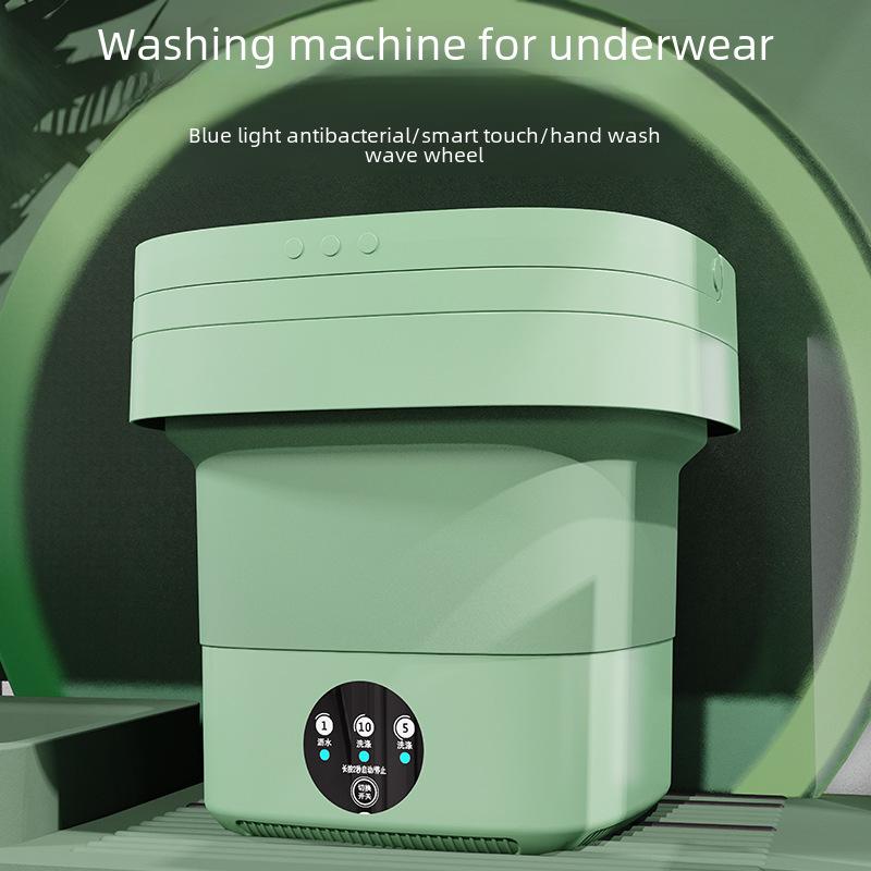 8.0L Portable Folding Washer & Dryer for Baby Clothes and Socks