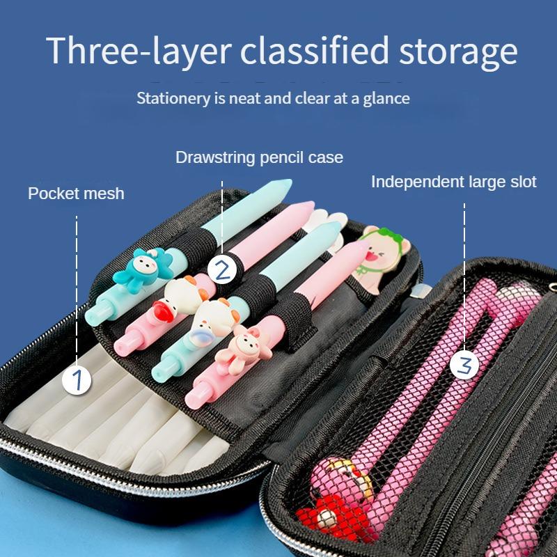 3D Stationery Box with Large Capacity and Multifunctional Primary and Secondary School Male and Female Students' Stationery Bags