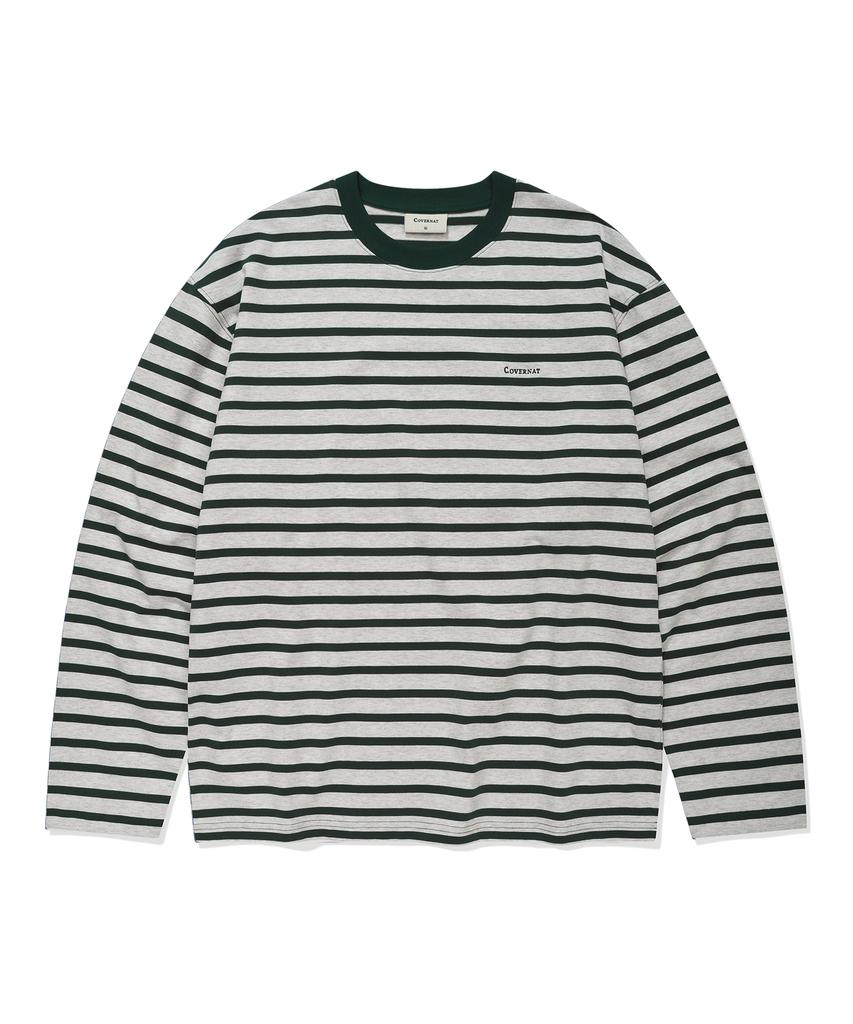 COVERNAT Striped Long Sleeve Green