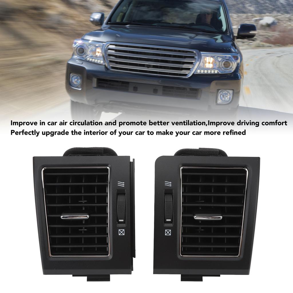Front Dashboard AC Vent Outlet Scratch Proof 1 Pair Seamless Fit Elegant Inner 55650‑60141 Anti Crack for Cruiser LC200