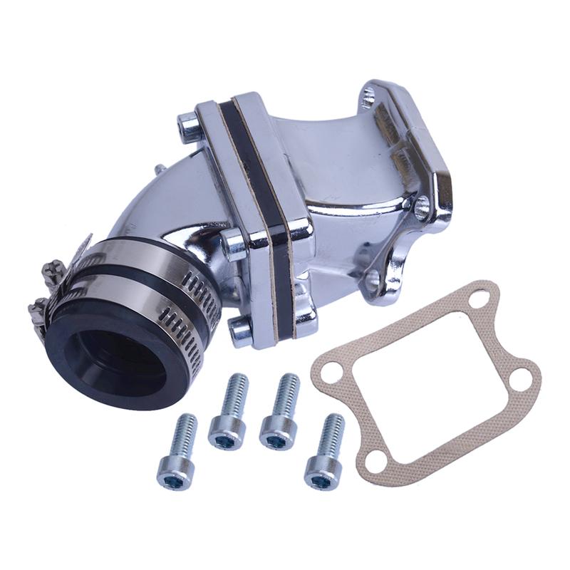 Intake Manifold Carburetor Connector Interface Reed Valve Fit for Honda 2 Stroke DIO 50 Kymco Elite Spree