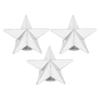 50 Set 5 Pointed Star Rivets Alloy 16mm Star Studs with 4mm Slot Screws for Lthercraft Clothing Hat