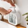 Bouteille Rechargeable Grande Capacité pour Shampoing Désinfectant pour les Mains Gel Douche Nettoyant Liquide Lotion Distributeur à Pompe Portable