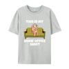 This Is My Homeoffice Sloth Pajamas Home T Shirt Unisexs Cotton Oversized Print T Shirts Streetwear Tshirt Tee Tops