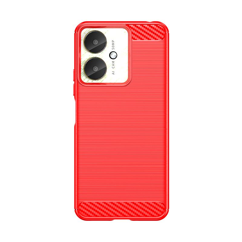 

For Xiaomi Redmi 13C Case Cover Redmi 13C Capas Shockproof Bumper Back Carbon Fiber Soft TPU Cover For Redmi 13C 12C 10C Fundas Redmi 10C красный