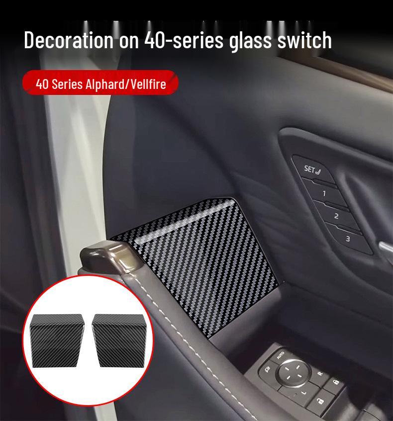 Elfa 40 Series Vellfire Glass Switch Upper Panel Armrest Sticker 23-24.
